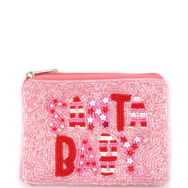 CHRISTMAS "SANTA BABY" COIN BAG