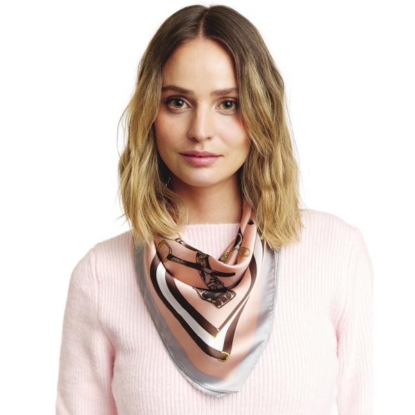 Multi Printed Silky Border Bandana