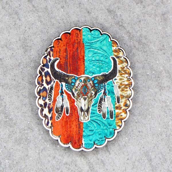 Western Style Cow Skull Cellular Accessory