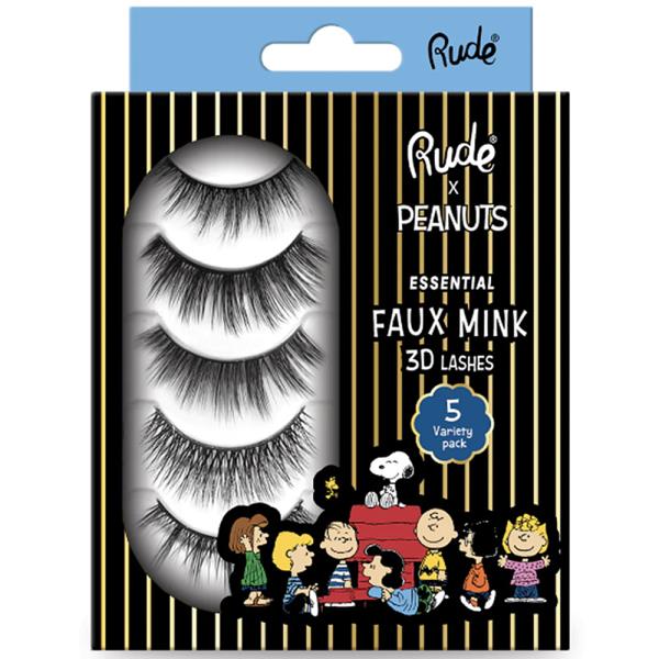 RUDE COSMETICS Faux Mink 3D Lashes 5 Variety Pack