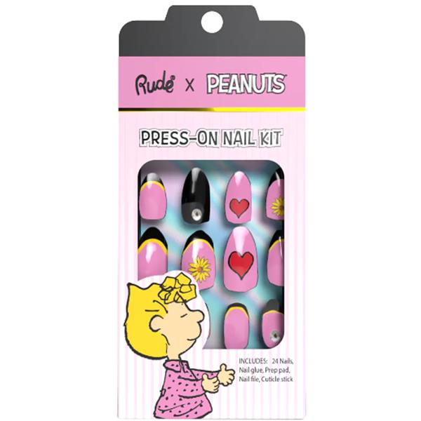 RUDE COSMETICS Peanuts Press on Nail Kit Sally