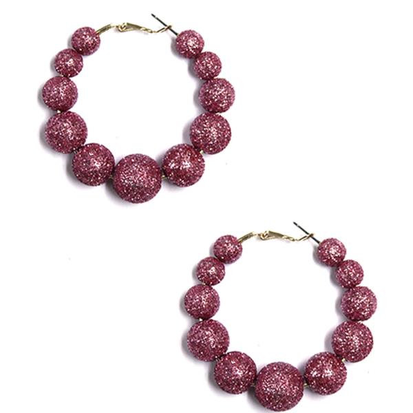 BALL HOOP EARRING