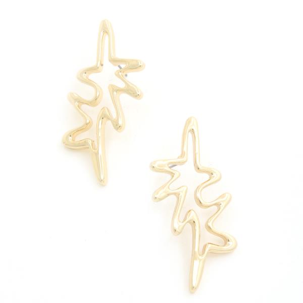 Organic Shape Metal Earring