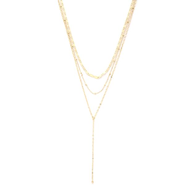 Y Shape Layered Necklace