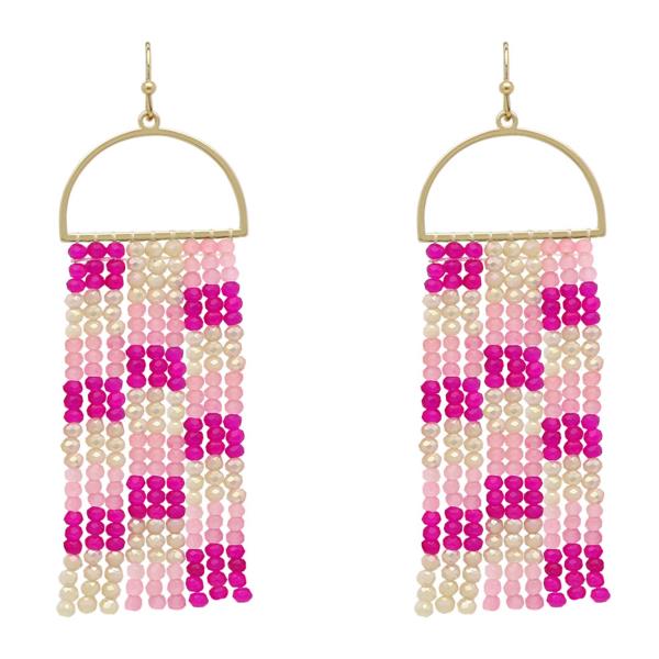 Glass Tassel Earrings