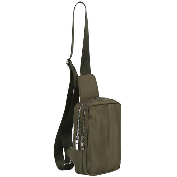 (ONLINE ONLY) SMOOTH ZIPPER SLING CROSSBODY BAG