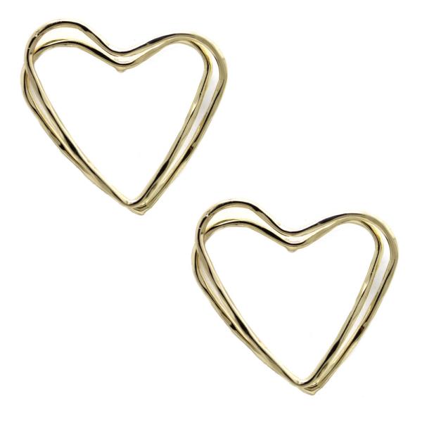 2 Line Heart Earring