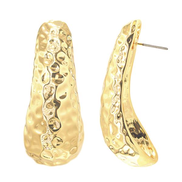 Hammered Drop Earring
