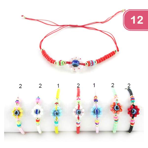 Beaded Evil Eye Bracelet (12 Units)