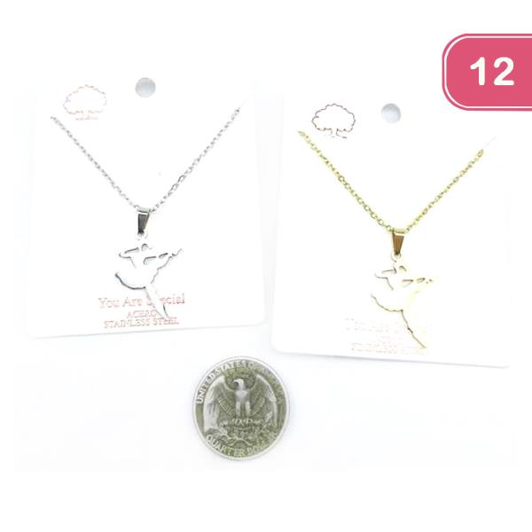 Ballerina Stainless Steel Necklace (12 Units)