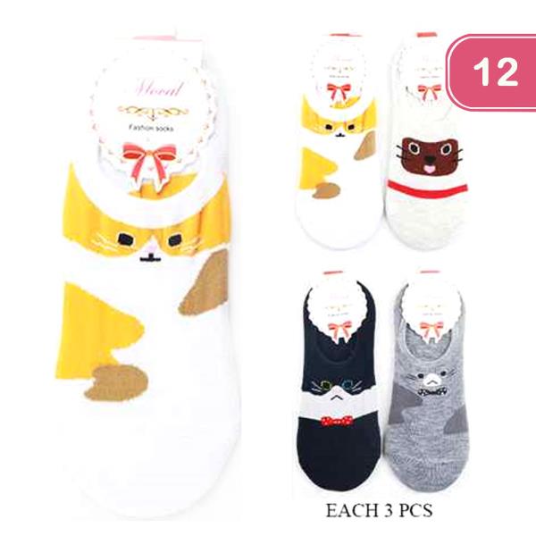 Cat Socks (12 Units)