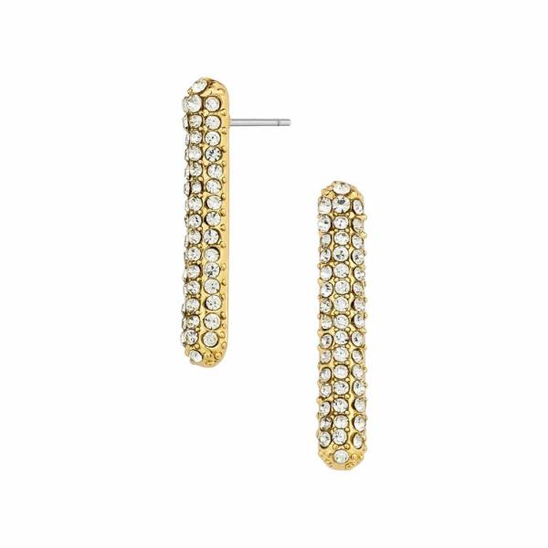 Rhinestone Bar Earring