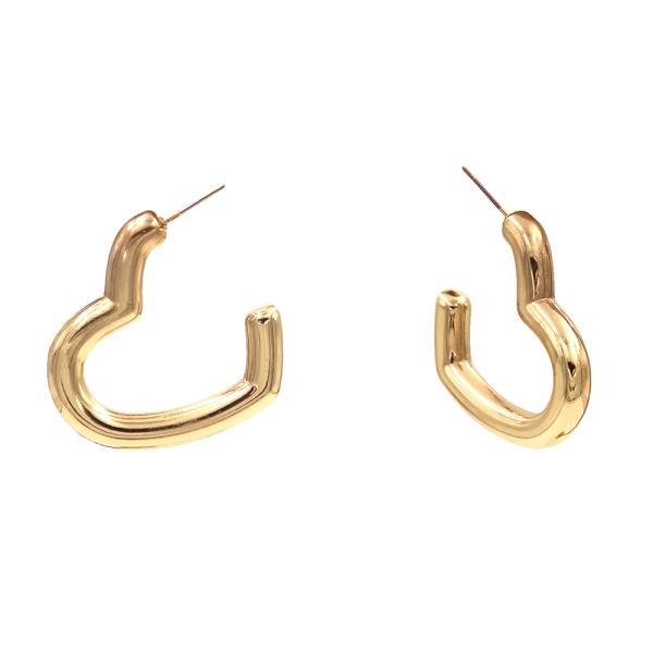 Open Heart Metal Earring
