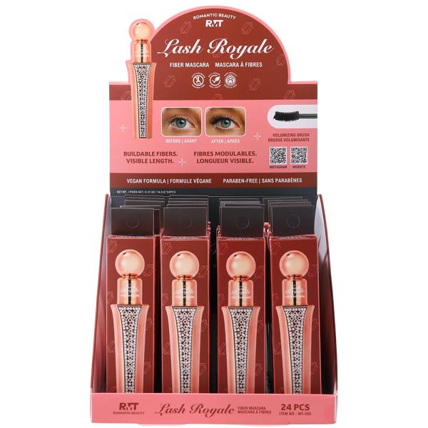 ROMANTIC BEAUTY LASH ROYALE FIBER VOLUME MASCARA (24 UNITS)