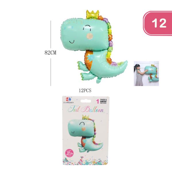 Dinosaur Foil Balloon (12 Units)