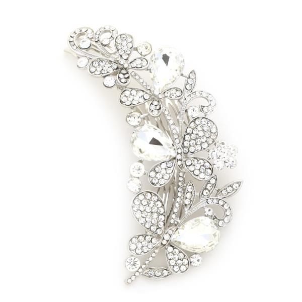 BUTTERFLY RHINESTONE HAIR COMB