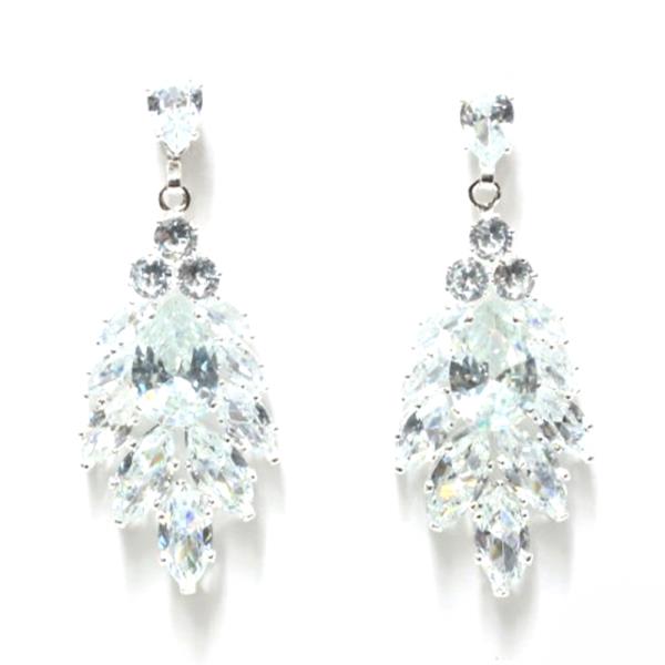 Gemstone Teardrop Party Earring