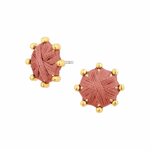 Thread Metal Stud Earring