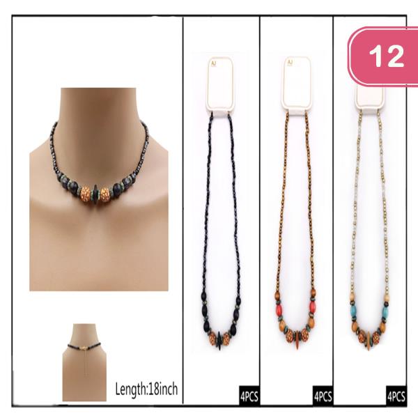 Beaded Necklace (12 Units)
