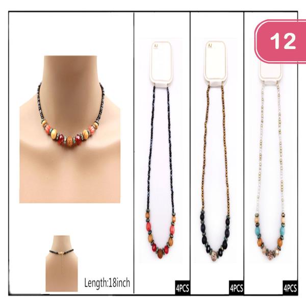 Beaded Necklace (12 Units)