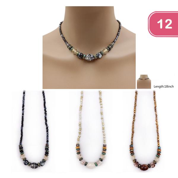 Beaded Necklace (12 Units)