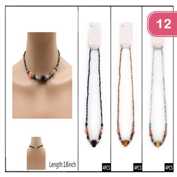 Beaded Necklace (12 Units)