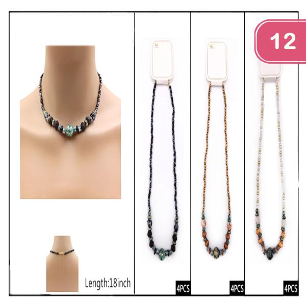 Beaded Necklace (12 Units)