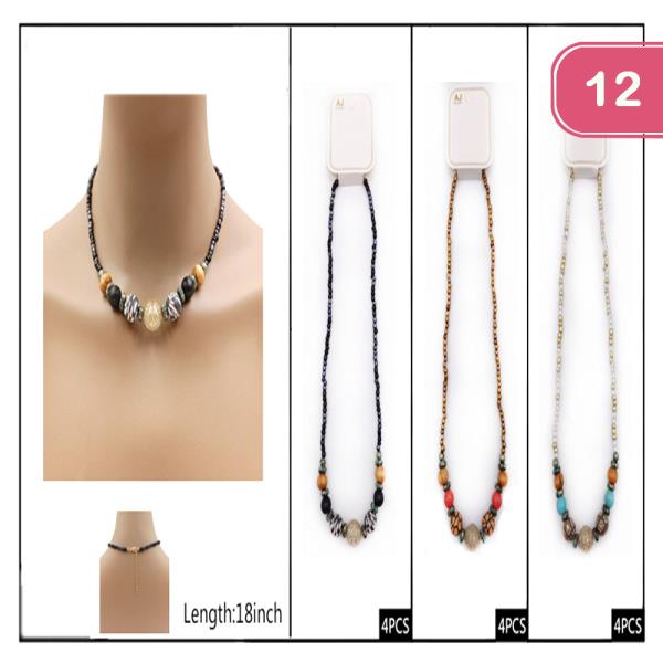 Beaded Necklace (12 Units)