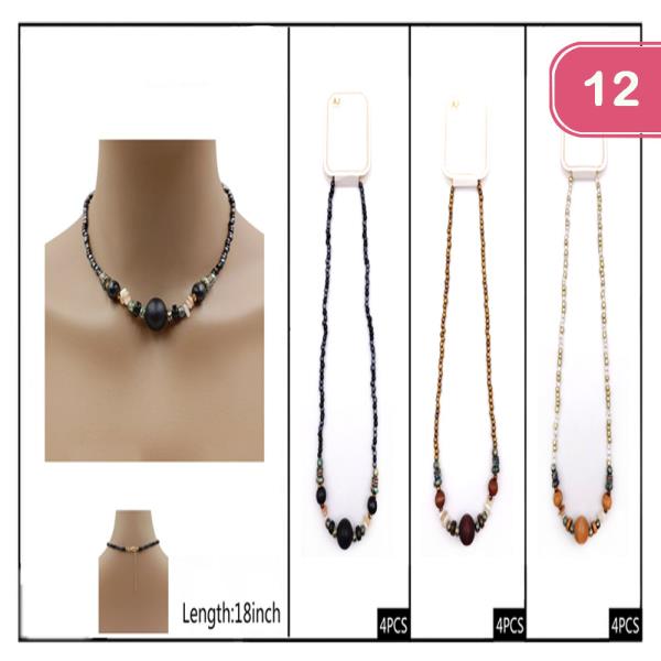Beaded Necklace (12 Units)