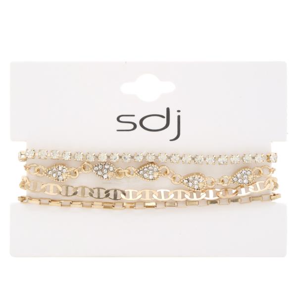SDJ Metal Assorted Bracelet Set