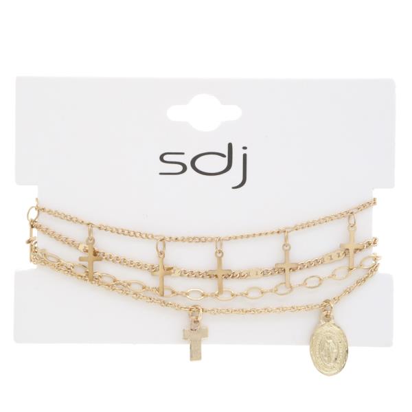 SDJ Religious Charm Bracelet Set