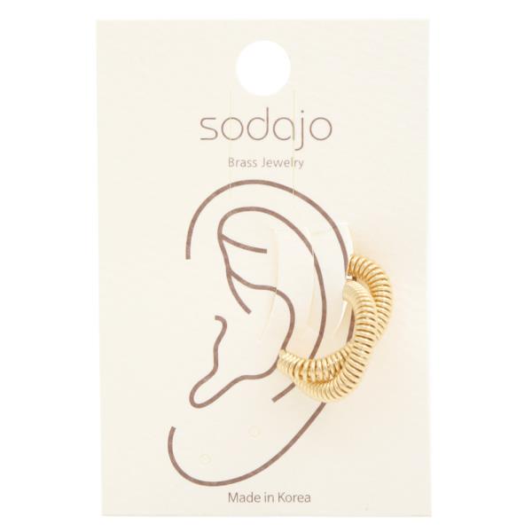 SODAJO GOLD DIPPED  DOUBLE SPRING EAR CUFF