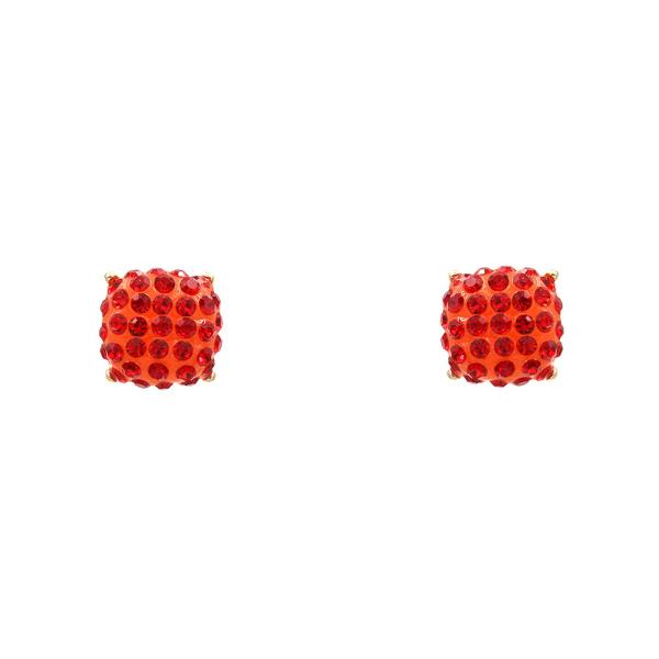 Crystal Ball Bead Stud Earring
