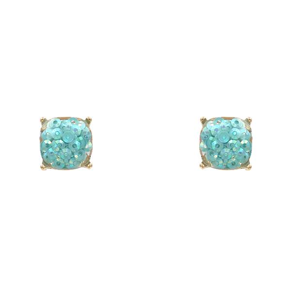SEQUIN SQUARE SHAPE STUD EARRING