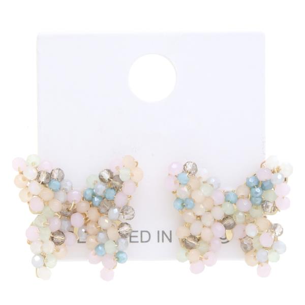 Beaded Butterfly Earring