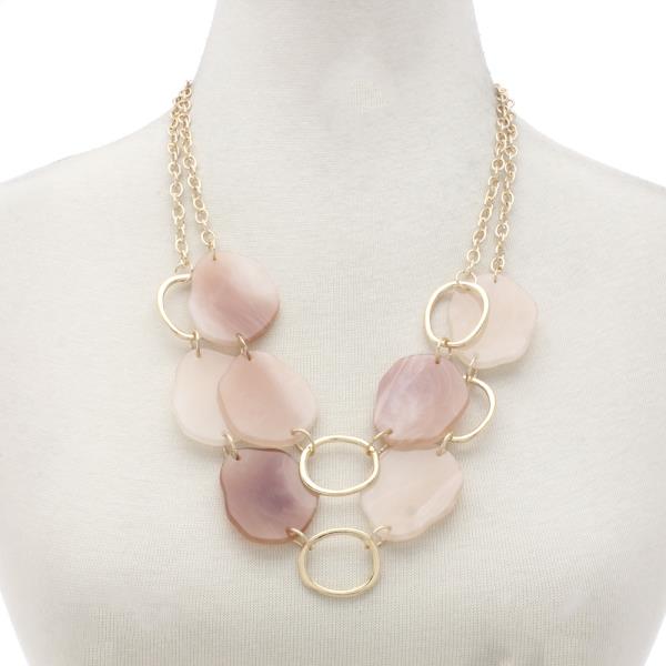 Organic Shape Layered Necklace
