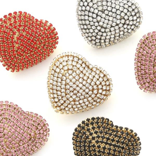 Heart Rhinestone Earring
