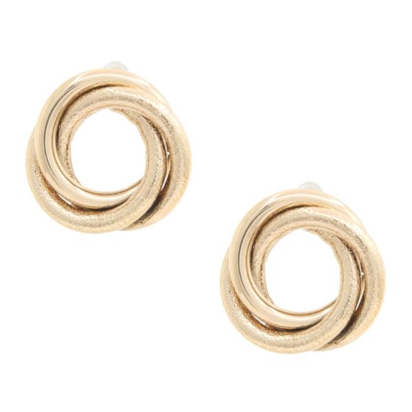 Triple Circle Metal Earring