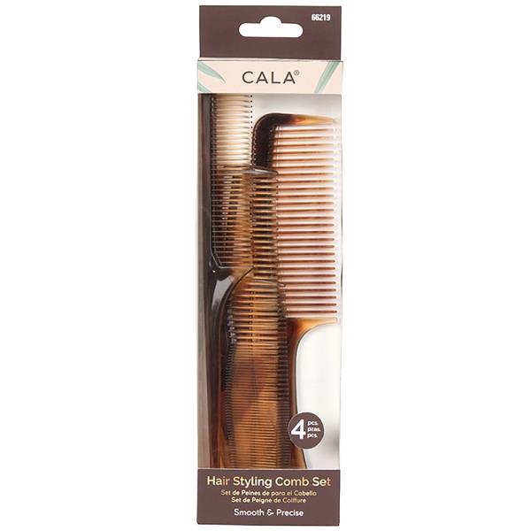 CALA HAIR STYLING 4 PC COMB SET
