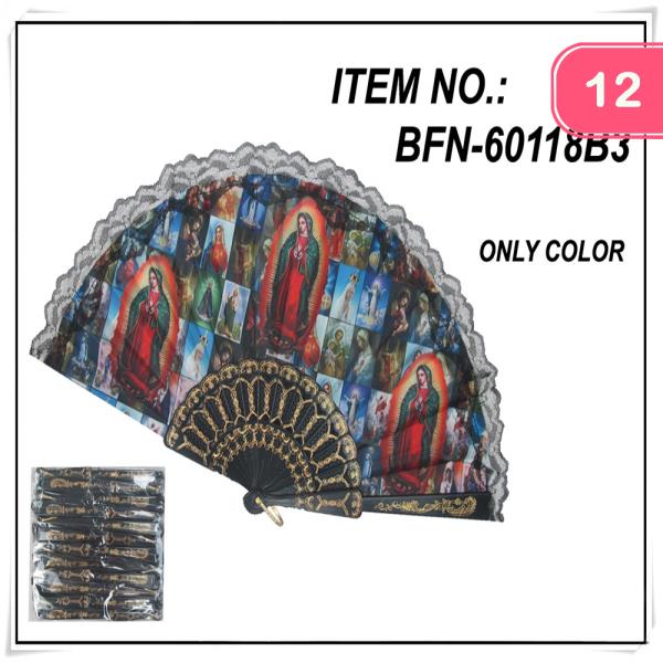Guadalupe Hand Fan (12 Units)