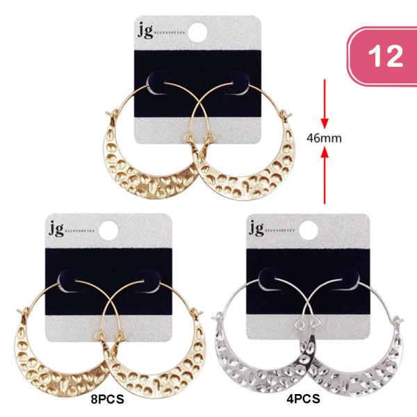 Cut Hoop Earring (12 Units)