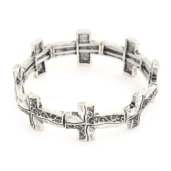 Cross Metal Bracelet