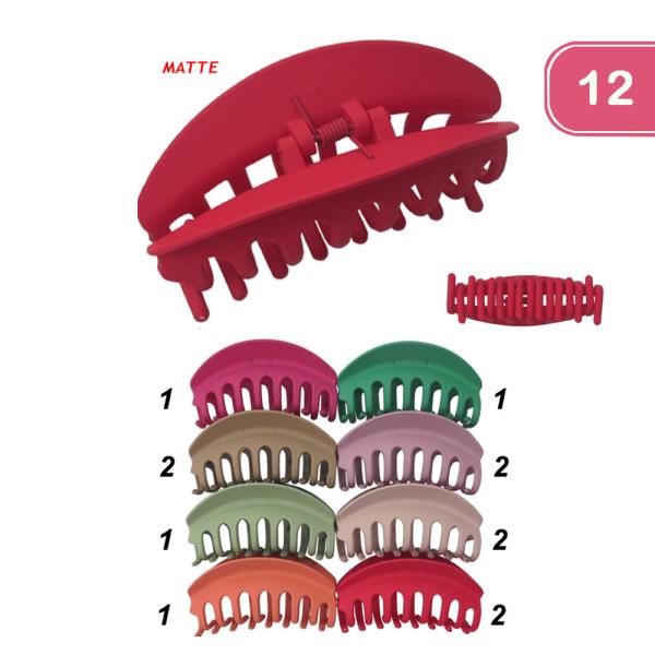 Matte Hair Clip (12 Units)