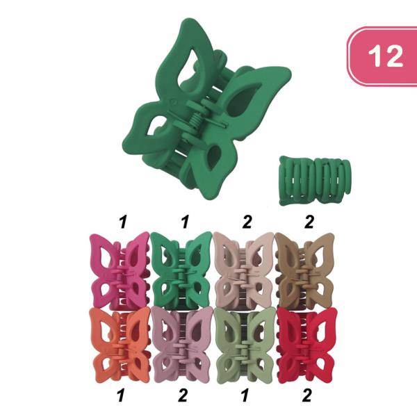 Butterfly Hair Clip (12 Units)