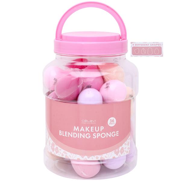 CELAVI Makeup Blending Sponge 36 Pc Set