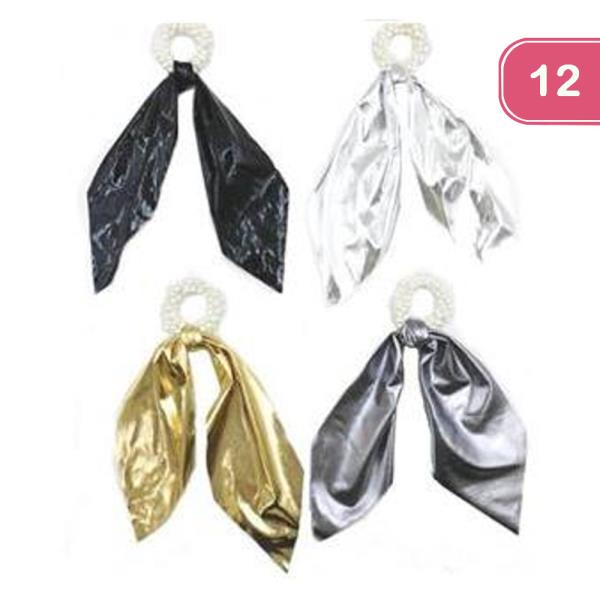 Bow Pearl Hair Tie (12 Units)