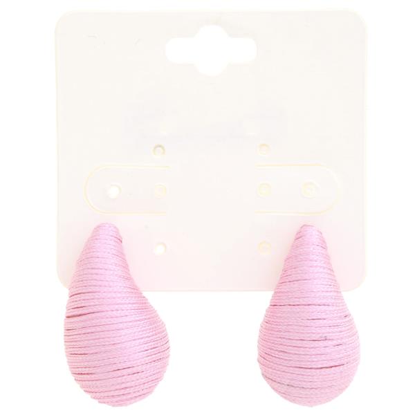 Teardrop Dome Thread Wrapped Earring