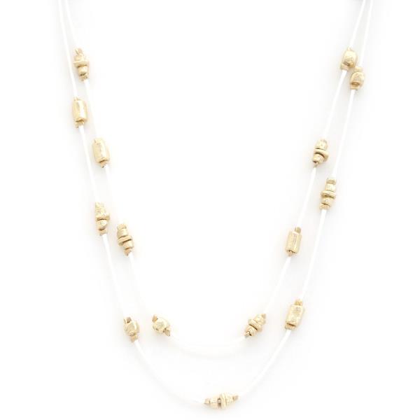 Beaded Layered Rope Necklace