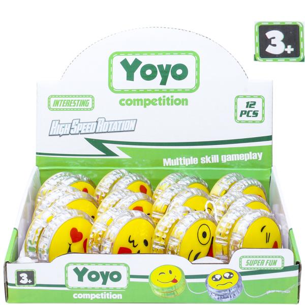 Emoji Face Yoyo Competition Toy (12 Units)