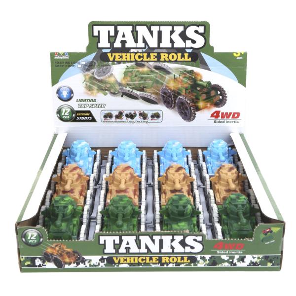 Tanks Vehicle Roll Toy (12 Units)